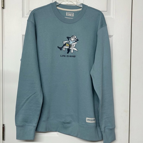 Life Is Good Other - Life Is Good Crewneck Blue Sweatshirt Sz L
